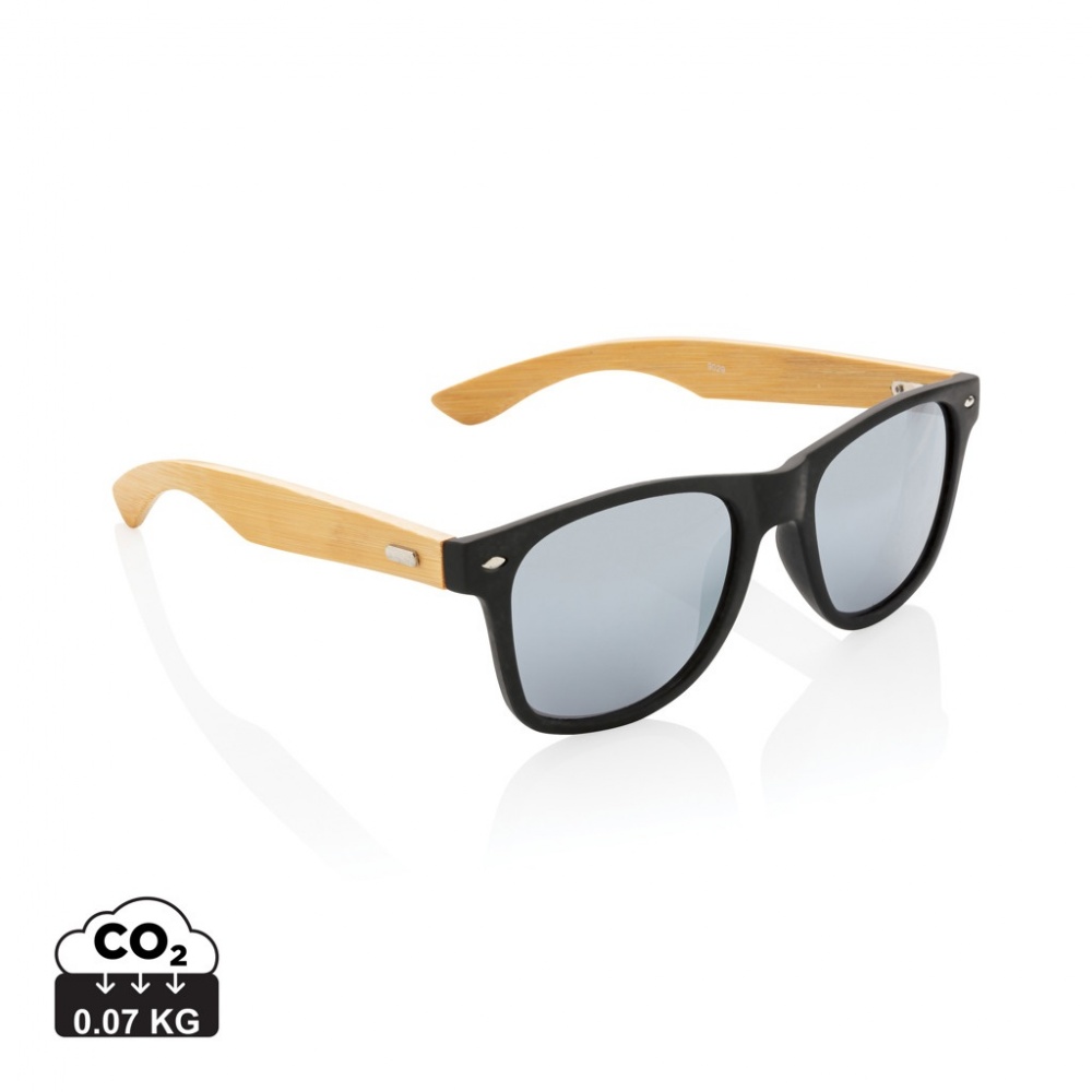 Logotrade promotional items photo of: Bamboo and RCS recycled plastic sunglasses