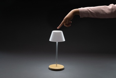 Logo trade promotional items image of: Pure Glow RCS usb-rechargeable recycled plastic table lamp