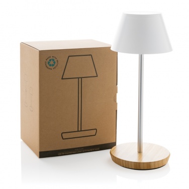 Logotrade promotional giveaway picture of: Pure Glow RCS usb-rechargeable recycled plastic table lamp