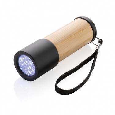 Logo trade promotional merchandise photo of: Bamboo and RCS certfied recycled plastic torch