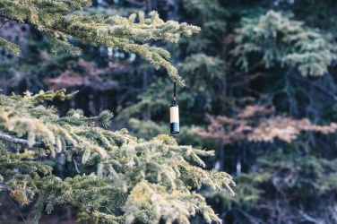 Logotrade promotional merchandise photo of: Bamboo and RCS certfied recycled plastic torch