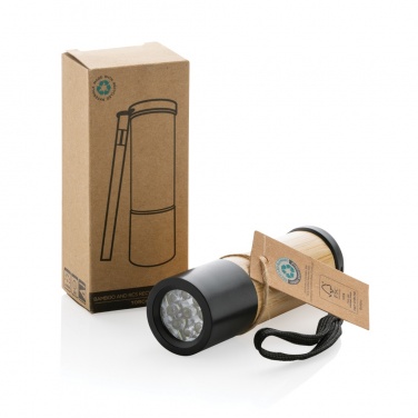 Logo trade promotional gifts picture of: Bamboo and RCS certfied recycled plastic torch