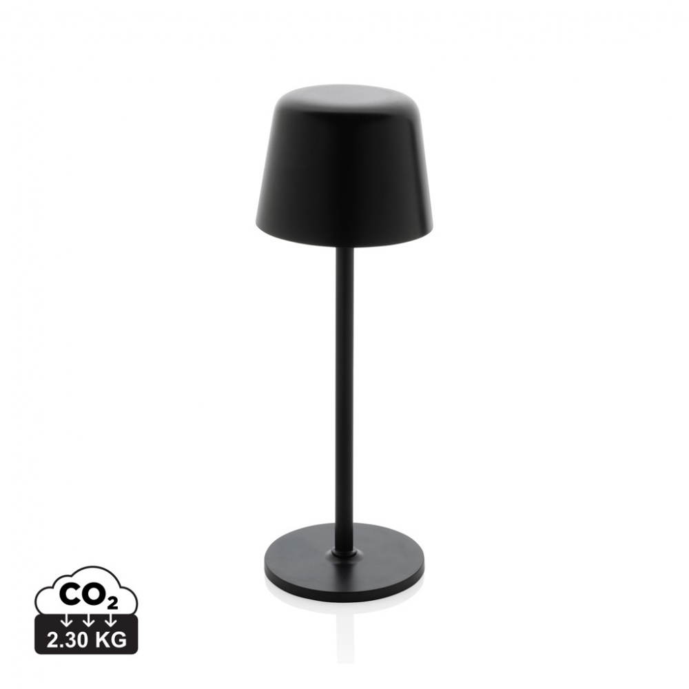 Logotrade promotional gift image of: Zenic RCS recycled plastic USB re-chargable table lamp