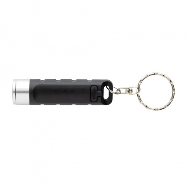 Logo trade promotional giveaways picture of: Globix RCS recycled plastic USB re-chargeable keychain torch