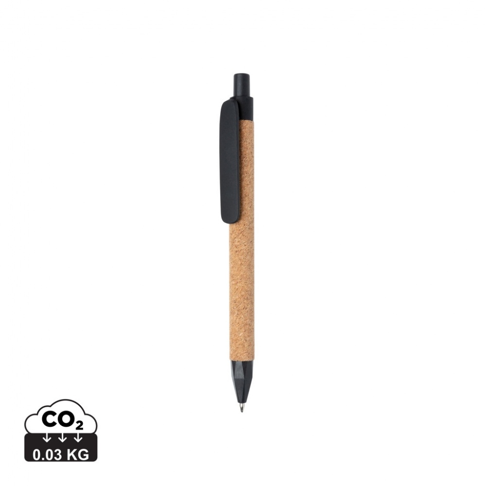 Logo trade promotional merchandise image of: Write wheatstraw and cork pen