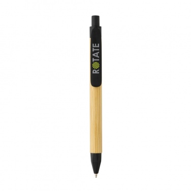 Logo trade promotional products picture of: Write responsible recycled paper barrel pen