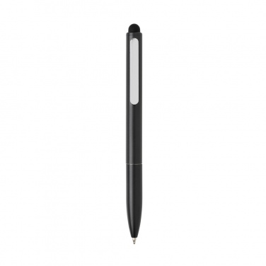 Logo trade corporate gift photo of: Kymi RCS certified recycled aluminium pen with stylus