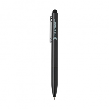 Logotrade promotional giveaways photo of: Kymi RCS certified recycled aluminium pen with stylus