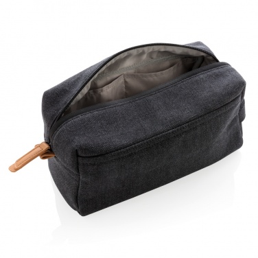 Logotrade promotional giveaway picture of: Canvas toiletry bag PVC free