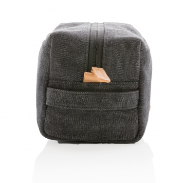 Logo trade promotional item photo of: Canvas toiletry bag PVC free