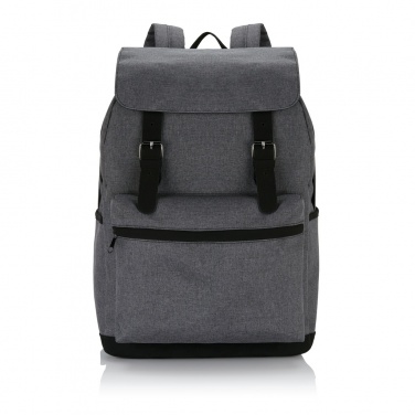 Logo trade business gifts image of: Laptop backpack with magnetic buckle straps