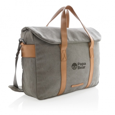 Logo trade promotional item photo of: Canvas laptop bag PVC free