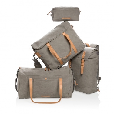 Logo trade promotional items picture of: Canvas laptop bag PVC free