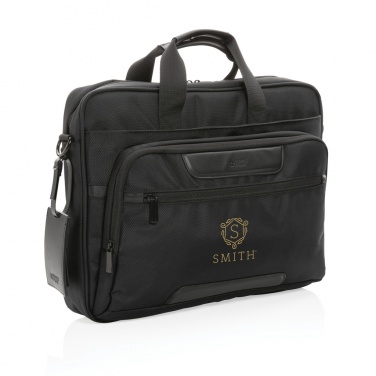 Logotrade promotional products photo of: Swiss Peak AWARE™ RPET Voyager 15.6" laptop bag