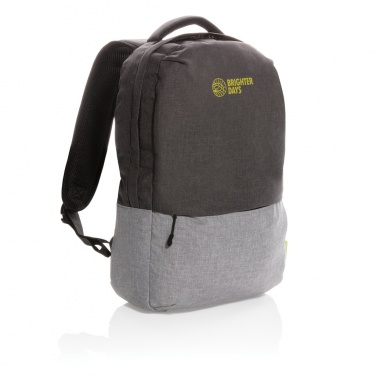 Logotrade promotional giveaway picture of: Duo colour RPET 15.6" RFID laptop backpack PVC free