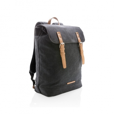 Logotrade promotional gift image of: Canvas laptop backpack PVC free
