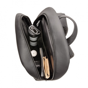 Logo trade promotional merchandise picture of: Swiss Peak deluxe PU laptop backpack PVC free