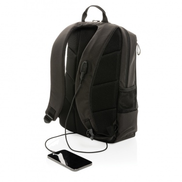 Logo trade promotional merchandise photo of: Impact AWARE™ Lima 15.6' RFID laptop backpack