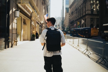 Logotrade promotional giveaway image of: Armond AWARE™ RPET 15.6 inch deluxe laptop backpack