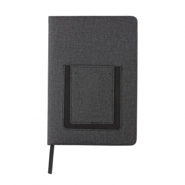 Logo trade corporate gift photo of: Deluxe A5 Notebook with phone pocket