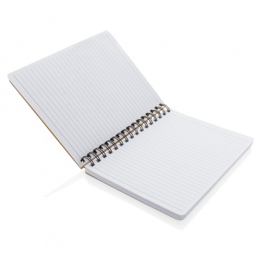 Logotrade promotional product image of: A5 Kraft spiral notebook with sticky notes