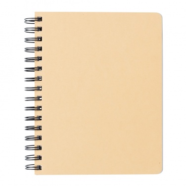 Logotrade promotional items photo of: A5 Kraft spiral notebook with sticky notes