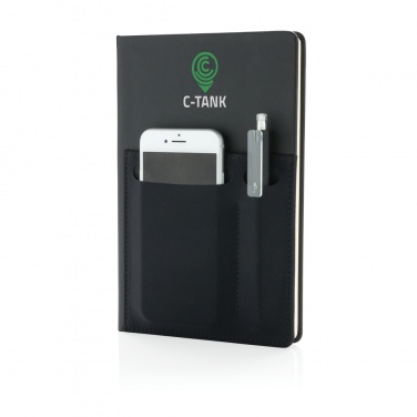 Logotrade promotional gift image of: A5 Deluxe notebook with smart pockets