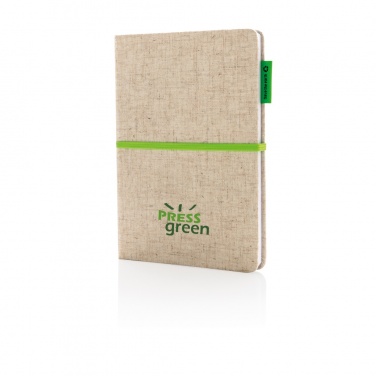 Logotrade promotional giveaway picture of: A5 jute notebook