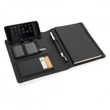 Logo trade promotional products picture of: Air 5W wireless charging notebook with 5000mAh powerbank