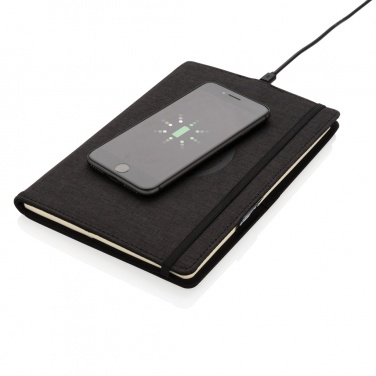 Logotrade promotional item picture of: Air 5W wireless charging refillable journal cover A5