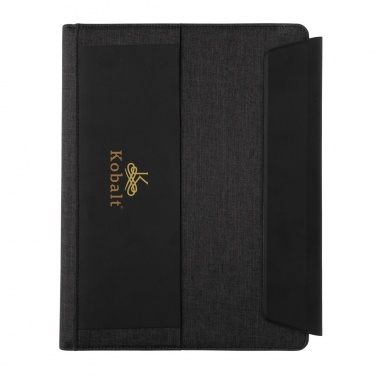 Logotrade promotional merchandise picture of: Fiko 5W wireless charging portfolio A4 with powerbank