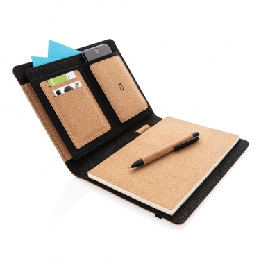 Logotrade promotional items photo of: Deluxe cork portfolio A5 with pen