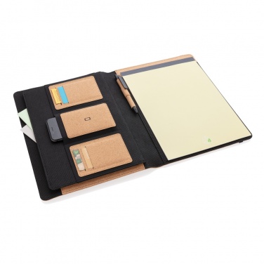 Logotrade promotional product image of: Deluxe cork portfolio A4 with pen