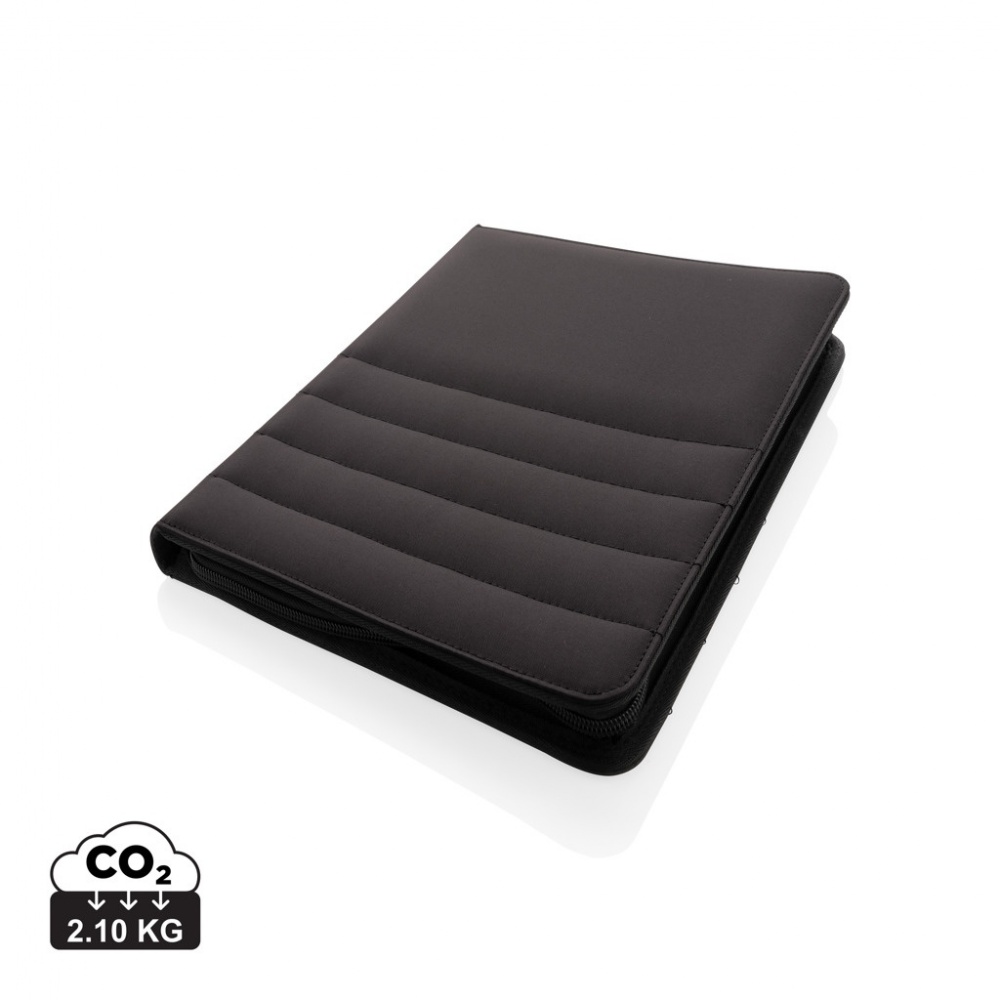 Logo trade promotional merchandise picture of: Impact AWARE™ RPET A4 portfolio with zipper