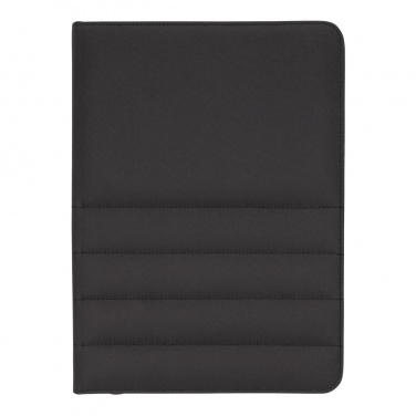 Logo trade promotional gift photo of: Impact AWARE™ RPET A4 portfolio with zipper