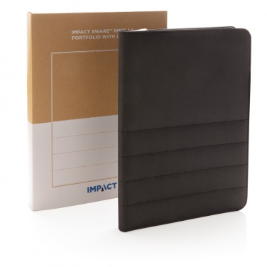 Logotrade business gifts photo of: Impact AWARE™ RPET A4 portfolio with zipper