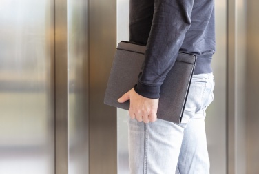 Logo trade promotional merchandise image of: Recycled leather A4 portfolio