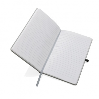 Logo trade advertising products image of: Recycled leather hardcover notebook A5
