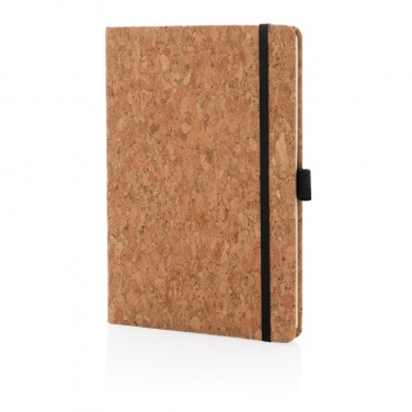 Logo trade promotional merchandise picture of: Cork hardcover notebook A5