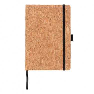 Logo trade business gift photo of: Cork hardcover notebook A5