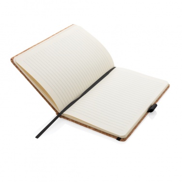 Logo trade promotional merchandise image of: Cork hardcover notebook A5