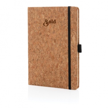Logo trade advertising products image of: Cork hardcover notebook A5