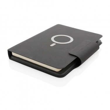 Logo trade advertising products picture of: Artic Magnetic 10W wireless charging A5 notebook