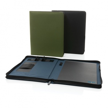 Logotrade promotional giveaway image of: Impact Aware™ deluxe 300D tech portfolio with zipper