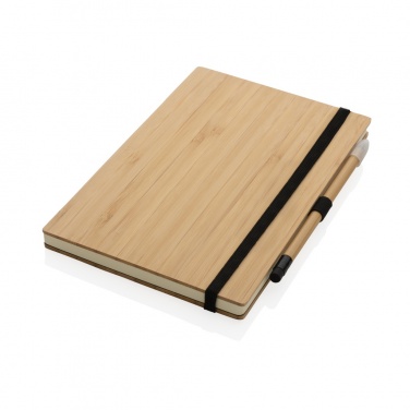 Logotrade promotional merchandise picture of: Bamboo notebook and infinity pencil set