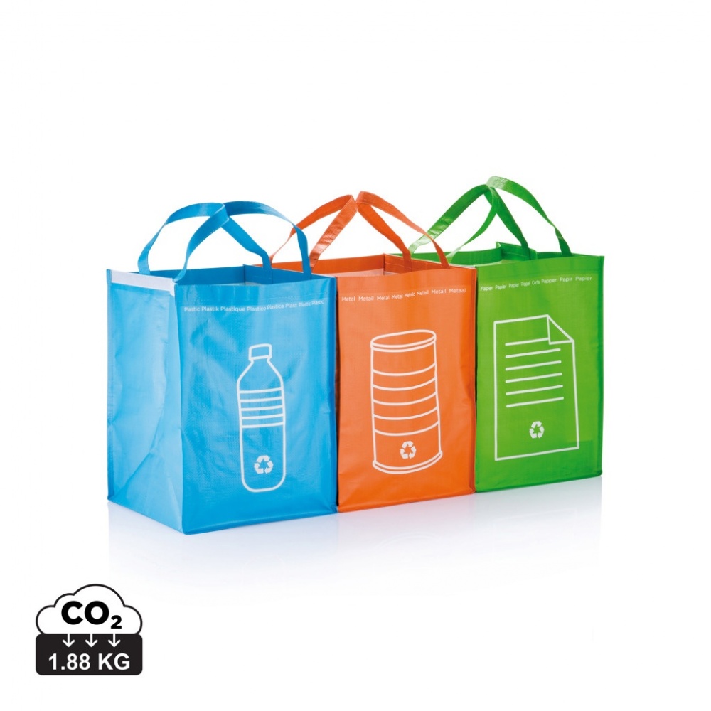 Logotrade business gift image of: 3pcs recycle waste bags