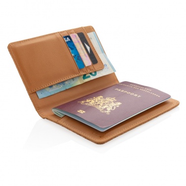 Logo trade promotional giveaway photo of: Cork secure RFID passport cover