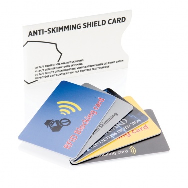 Logo trade promotional items picture of: Anti-skimming RFID shield card with active jamming chip
