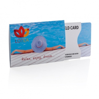 Logo trade promotional gifts picture of: Anti-skimming RFID shield card with active jamming chip