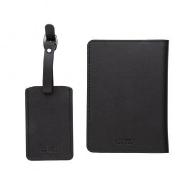 Logo trade promotional products picture of: Swiss Peak GRS recycled PU travel gift set